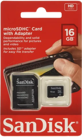 Photo de Carte mémoire Micro SD Sandisk 16Go