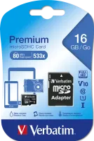 Photo de Micro SD Verbatim Premium - 16Go