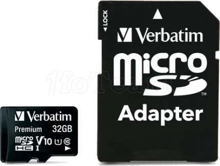 Photo de Carte mémoire Micro SD Verbatim Premium - 32Go avec adaptateur