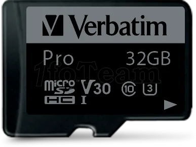 Photo de Carte mémoire Micro SD Verbatim Pro U3 - 32Go avec adaptateur