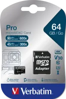 Photo de Micro SD Verbatim Pro U3 - 64Go