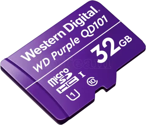 Photo de Carte mémoire Micro SD Western Digital Purple SC QD101 - 32Go