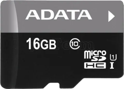 Photo de Carte mémoire Micro Secure Digital (micro SD) Adata 16Go SDHC Class 10 avec adaptateur USB