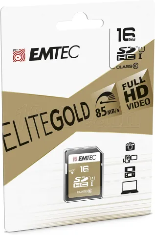 Photo de Carte mémoire SD Emtec EliteGold - 16Go