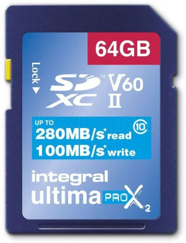 Photo de Carte mémoire SD Integral UltimaPro X2 64 Go Class 10