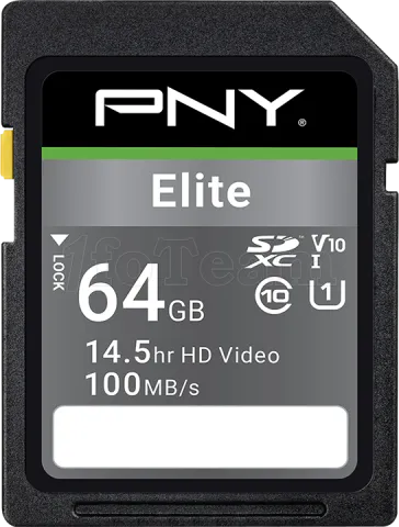 Photo de Carte mémoire SD PNY Elite - 64Go