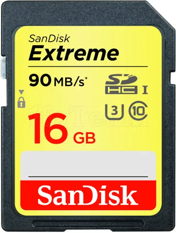Photo de Carte mémoire SD Sandisk Extreme - 16Go