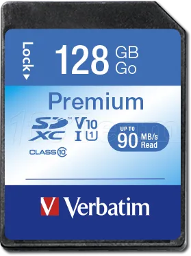 Photo de Carte mémoire SD Verbatim U1 Premium - 128Go