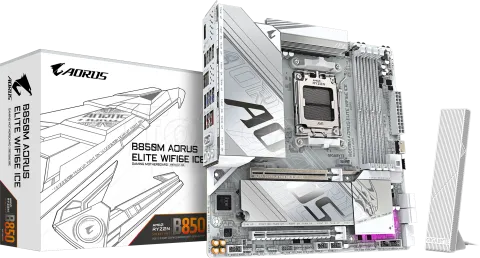 Photo de Carte Mère Aorus B850M Elite WiFi6E (AMD AM5) Micro ATX