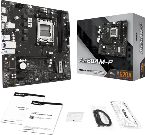 Photo de Carte Mère ASRock A620AM-P (AM5) Micro ATX