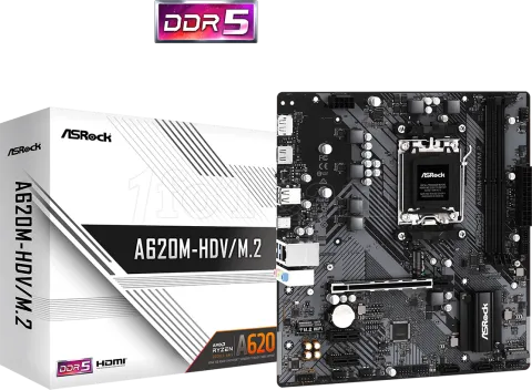 Photo de Carte Mère ASRock A620M-HDV/M.2 (AM5)