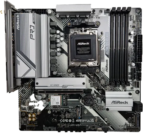 Photo de Carte Mère ASRock A620M Pro RS WiFi DDR5 (AM5) Micro ATX - SN G4M0XB051858 - ID 194624