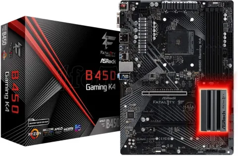 Photo de Carte Mère ASRock B450 Fatal1ty Gaming K4 (AM4)