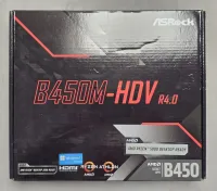 Photo de Carte Mère ASRock B450M-HDV R4.0 (AM4) Micro ATX - S/N J6FMUA094766 - ID 222631