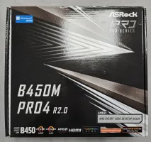 Photo de Carte Mère ASRock B450M Pro4 R2.0 (AM4) Micro ATX - S/N J6M0XB141531 - ID 222721