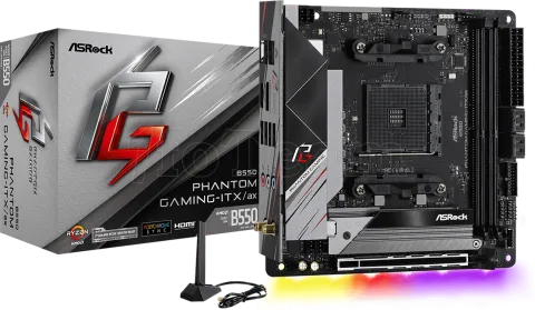 Photo de Carte Mère ASRock B550 Phantom Gaming-ITX/AX (AM4) Mini-ITX