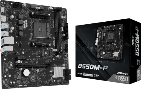 Photo de Carte Mère ASRock B550M-P (AM4) Micro ATX