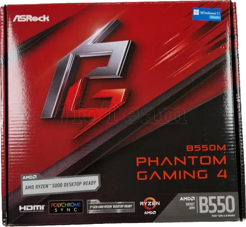 Photo de Carte Mère ASRock B550M Phantom Gaming 4 (AM4) Micro ATX - SN G6M0XB018561 - ID 197190