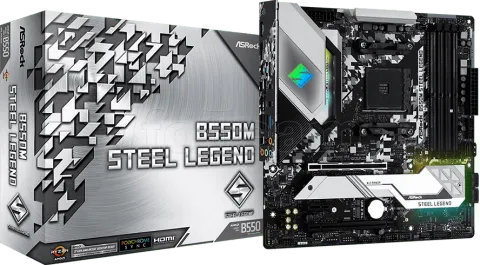 Photo de Carte Mère ASRock B550M Steel Legend (AM4) Micro ATX