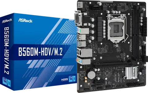 Photo de Carte Mère ASRock B560M-HDV/M.2 (Intel LGA 1200) Micro ATX