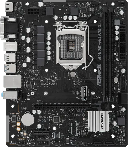 Photo de Carte Mère ASRock B560M-HDV/M.2 (Intel LGA 1200) Micro ATX