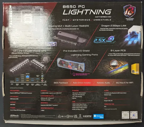 Photo de Carte Mère ASRock B650 Phantom Gaming Lightning (AM5) - S/N G4M0XB253114 - ID 222658