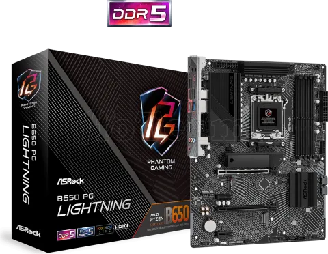 Photo de Carte Mère ASRock B650 Phantom Gaming Lightning (AM5)