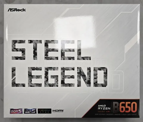 Photo de Carte Mère ASRock B650 Steel Legend WiFi (AMD AM5) - S/N J4M0XB180626 - ID 222723