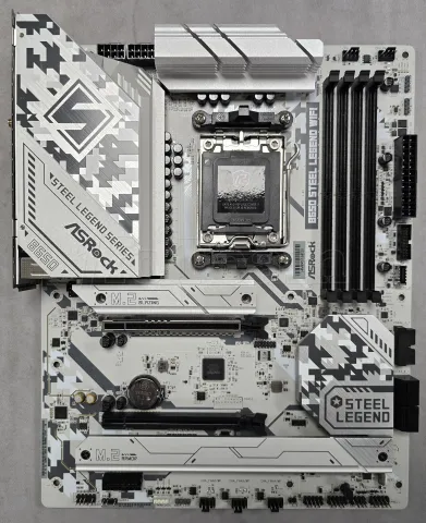 Photo de Carte Mère ASRock B650 Steel Legend WiFi (AMD AM5) - S/N J4M0XB180626 - ID 222723