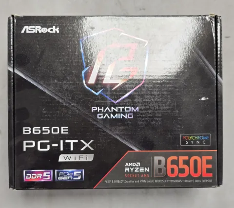 Photo de Carte Mère ASRock B650E PG-ITX WiFi (AM5) Mini ITX - S/N FAFMUA034416 - ID 222641