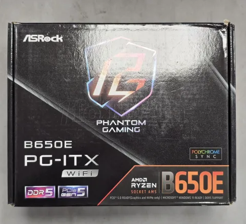 Photo de Carte Mère ASRock B650E PG-ITX WiFi (AM5) Mini ITX - S/N H9M0XB025930 - ID 222654
