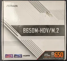 Photo de Carte Mère ASRock B650M-HDV/M.2 (AM5) Micro ATX - S/N G9M0XB222805 - ID 222643