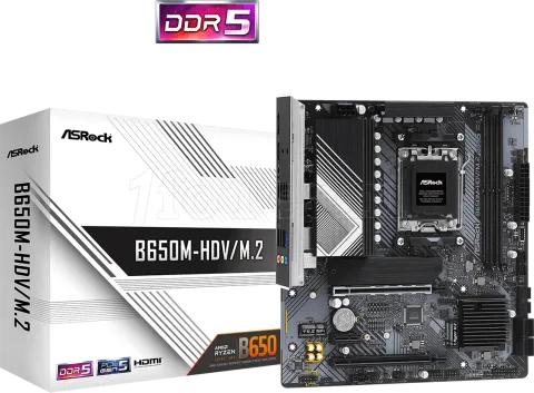 Photo de Carte Mère ASRock B650M-HDV/M.2 (AM5) Micro ATX