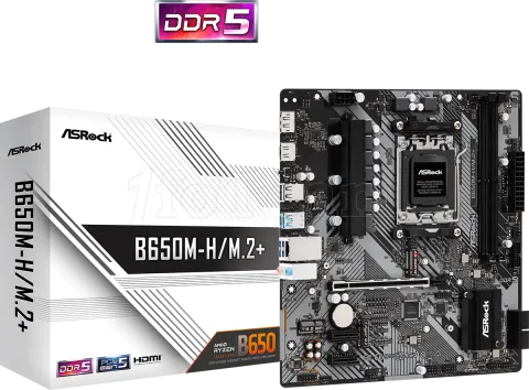 Photo de Carte Mère ASRock B650M-H/M.2+  (AM5) Micro ATX