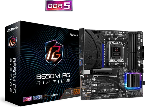 Photo de Carte Mère ASRock B650M PG Riptide (AM5) Micro ATX