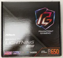 Photo de Carte Mère ASRock B650M Phantom Gaming Lightning WiFi (AM5) Micro ATX - SN G8M0XB118185 - ID 203682