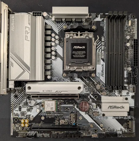Photo de Carte Mère ASRock B650M Pro RS WiFi (AM5) Micro ATX - S/N H3M0XB213055 - ID 222667