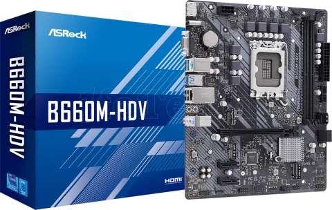 Photo de Carte Mère ASRock B660M-HDV (Intel LGA 1700) Micro ATX