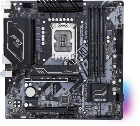 Photo de Carte Mère ASRock B660M Pro RS (Intel LGA 1700) Micro ATX