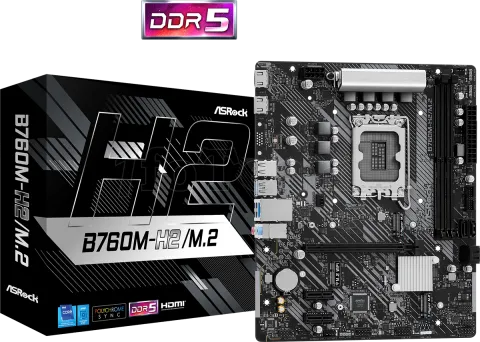 Photo de Carte Mère ASRock B760M-H2/M.2 DDR5 (Intel LGA 1700) Micro ATX