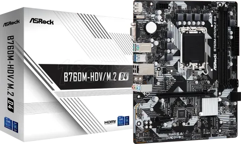 Photo de Carte Mère ASRock B760M-HDV/M.2 DDR4 (Intel LGA 1700) Micro ATX