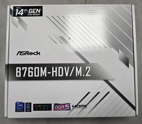 Photo de Carte Mère ASRock B760M-HDV/M.2 DDR5 (Intel LGA 1700) Micro ATX - S/N HCFMUA051827 - ID 222733