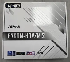 Photo de Carte Mère ASRock B760M-HDV/M.2 DDR5 (Intel LGA 1700) Micro ATX - S/N HCFMUA051827 - ID 222733