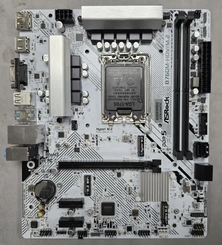 Photo de Carte Mère ASRock B760M-HDV/M.2 DDR5 (Intel LGA 1700) Micro ATX - S/N J2FMUA040762 - ID 222734