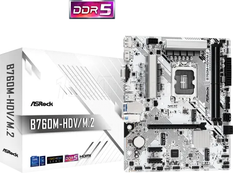 Photo de Carte Mère ASRock B760M-HDV/M.2 DDR5 (Intel LGA 1700) Micro ATX