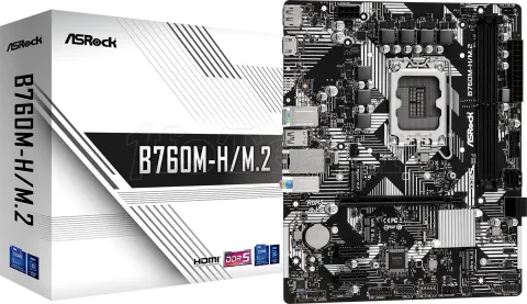 Photo de Carte Mère ASRock B760M-H/M.2 DDR5 (Intel LGA 1700) Micro ATX