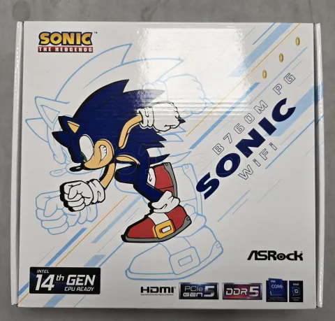 Photo de Carte Mère ASRock B760M Phantom Gaming Sonic WiFi DDR5(Intel LGA 1700) Micro ATX - S/N H1M0XB225870 - ID 222728