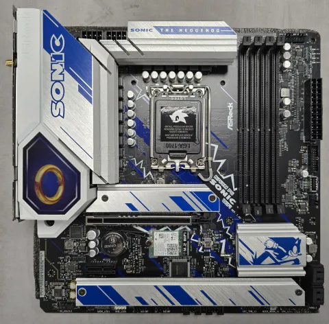 Photo de Carte Mère ASRock B760M Phantom Gaming Sonic WiFi DDR5(Intel LGA 1700) Micro ATX - S/N H1M0XB225870 - ID 222728