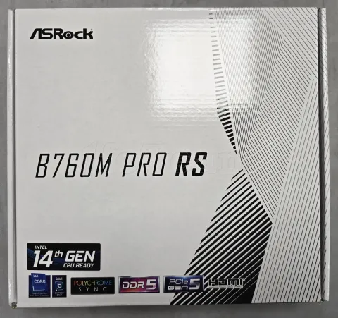Photo de Carte Mère ASRock B760M Pro RS DDR5 (Intel LGA 1700) Micro ATX - S/N H6M0XB123046 - ID 222736