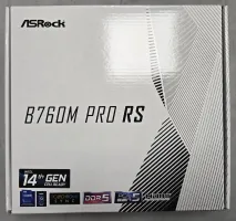 Photo de Carte Mère ASRock B760M Pro RS DDR5 (Intel LGA 1700) Micro ATX - S/N H6M0XB123046 - ID 222736